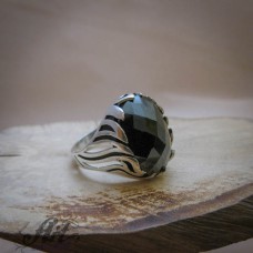 Мъжки сребърен пръстен с оникс R-10371
